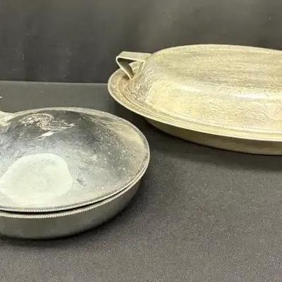 Stainless Steel Serving Piece + Crumb Catcher