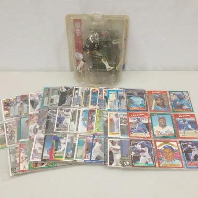 Bo Jackson Trading Cards - Baseball and Football with Action Figure