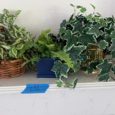 Lot Of 3 Faux Plants