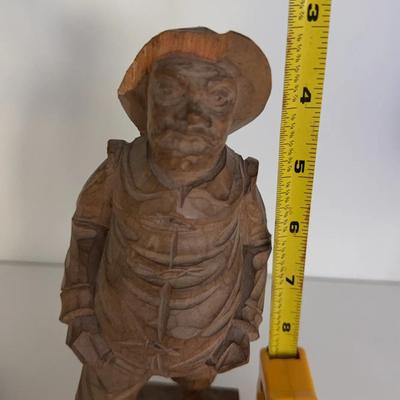 Spanish Wood Figurines Set Of Two