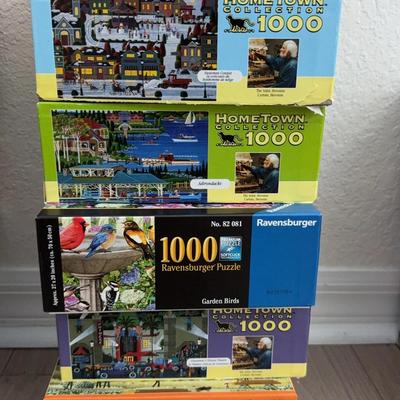 Lot Of 6-1000 Piece Puzzles 