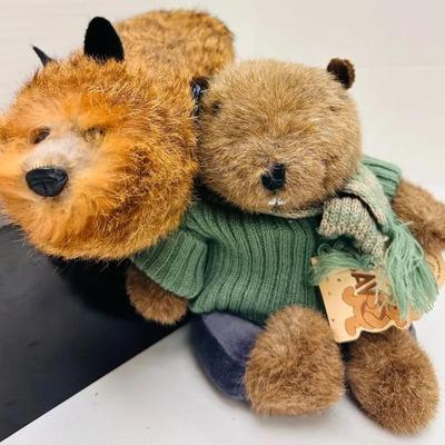 Alaska Bear and Spring Fox Duo