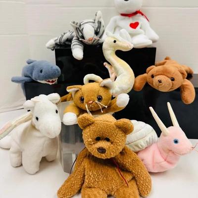 Vintage "Ty Beanie Baby" Includes Magic, Valentino, Swirly and More