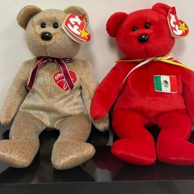 A Heart And Heritage "Ty Beanie Baby Bear" Duo