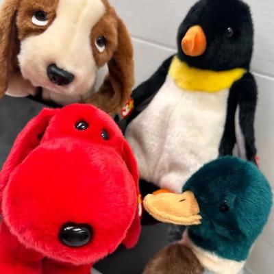 “Ty Beanie Buddies”- Rover, Waddle, Tracker, and Jake 