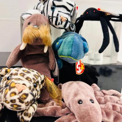 Vintage "Ty Beanie Baby" Freckles, Rainbow, Spinner and More
