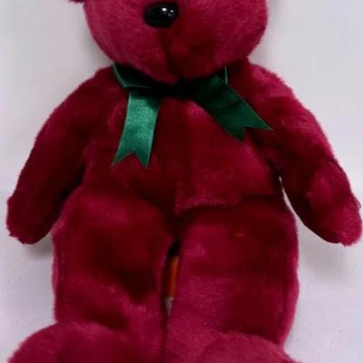 Vintage "Ty Beanie Buddy" Cranberrie Teddy Bear 