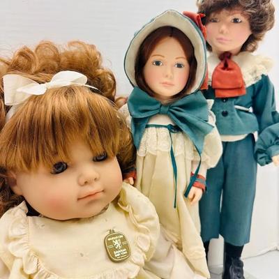 Elegant Heirloom Porcelain Dolls
