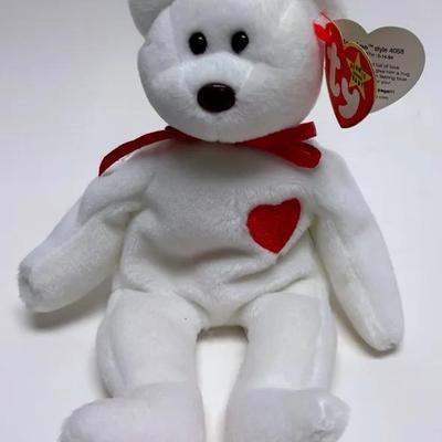 Rare Valentino "Beanie Baby" - Brown Nose Error 1993-1994 Tags