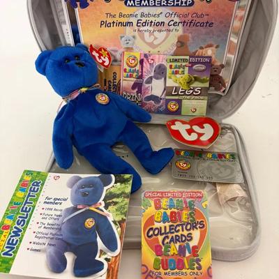 Vintage 1998 TY Beanie Baby “Clubby” Part of BBOC 