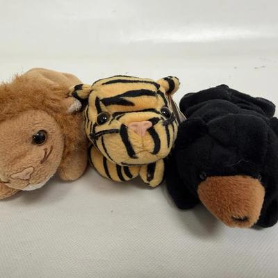 “Ty Beanie Baby” Lion, Tiger and Bear. Oh My!