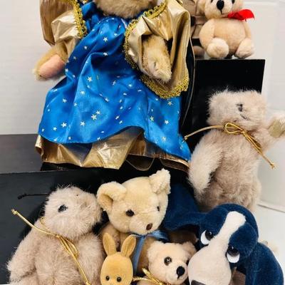 Collection of Vintage Jointed Bears