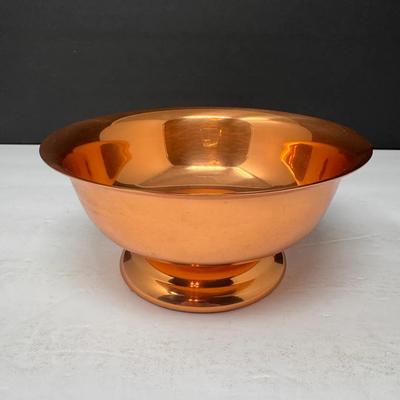 Vintage Coppercraft Guild Pedestal Bowl 