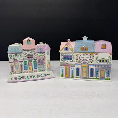Lenox “The Lenox Village” Porcelain Napkin Holder Set