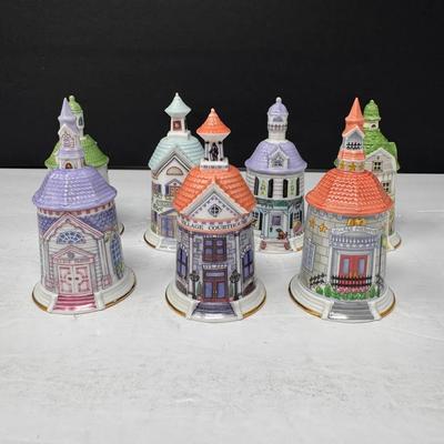 Lenox Village Collection Porcelain Bells – Set of 7