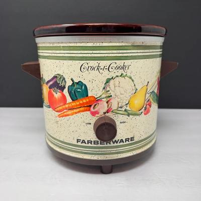 Vintage Farberware Crock-R-Cooker Electric Slow Cooker