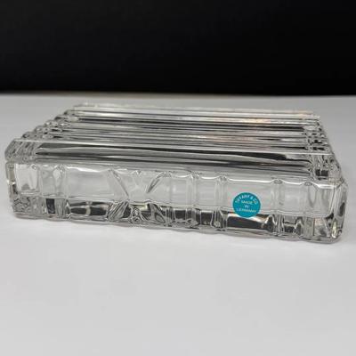 Tiffany & Co. Crystal Rectangular Trinket Box with Lid 