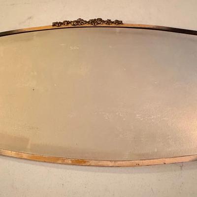 Vintage Beveled Glass Wall Mirror 