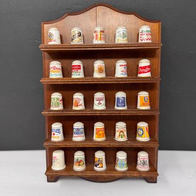 Vintage Advertising Porcelain Thimble Collection 