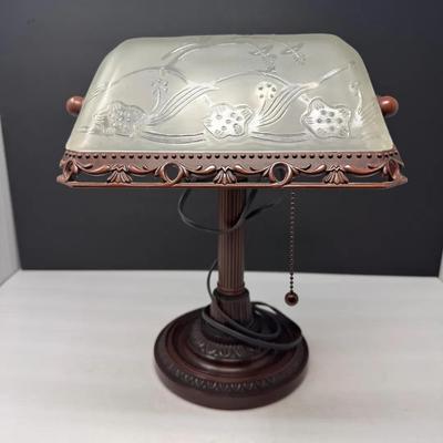 Vintage-Style Bronze Desk Lamp