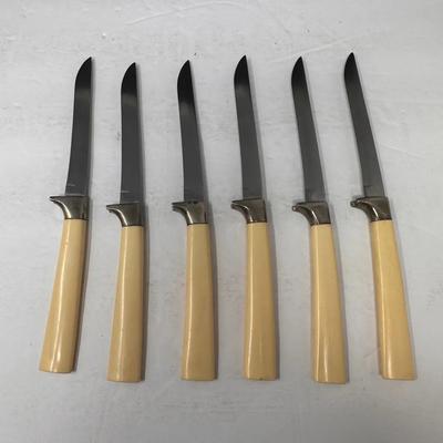 Vintage Mid-Century Steak Knife Set Of 6