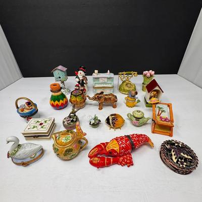 Whimsical Miniature Trinket Box Collection