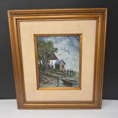 Jerry Freese (American, 20th C.) Coastal Harbor Scene, 1977