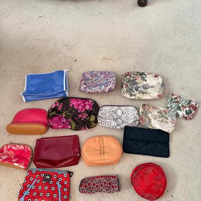 Large Lot of Assorted Cosmetic & Travel Pouches 