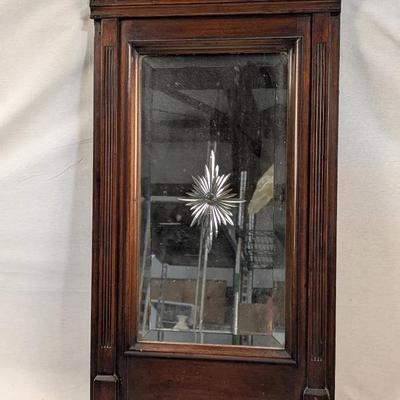 Antique Victorian Mahogany Wall Mirror 