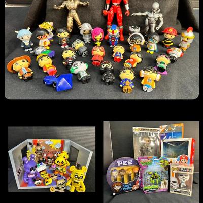 Lot Of Toys: Funko Pop, Pez, HexBug, Mario, 5 Nights At Freddy’s & More