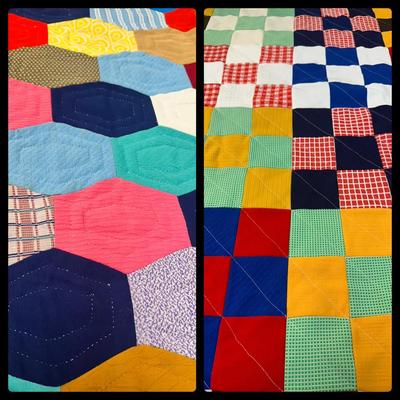 2 Vintage Handmade Quilts