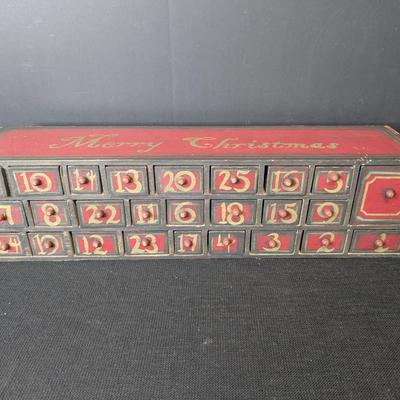 Christmas Advent Calendar Box