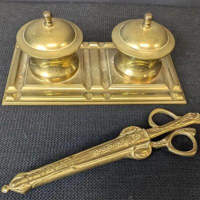 Brass Desk Set