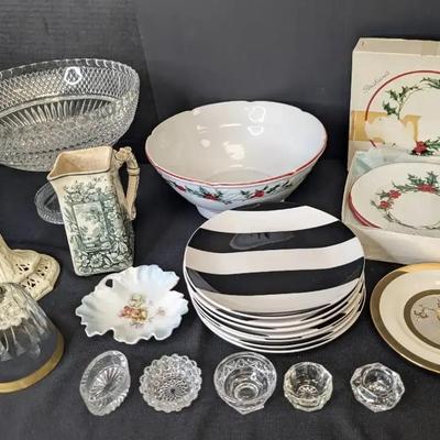 Mixed Crystal & Porcelain Lot