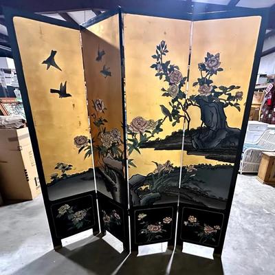 Asian 4 Panel Screen/room Divider