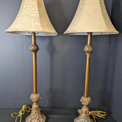 Pair Of Bombay Style Table Lamps