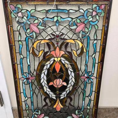 Handmade Stained Glass Window Art Panel