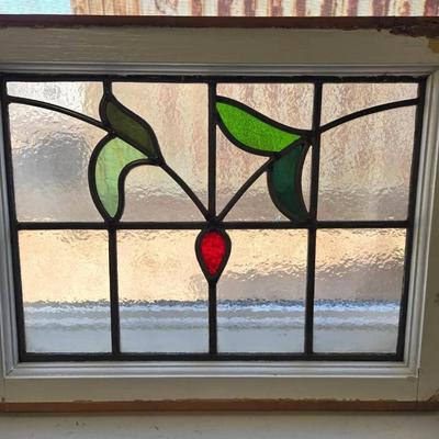 Vintage Stained Glass Window Art 