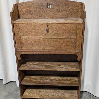 Oak Arts & Crafts Student Desk