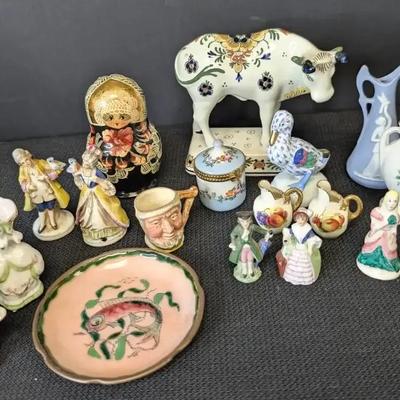 Group Of Miniature Porcelain Figurines