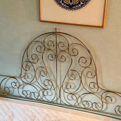 Ornate Brass Headboard 