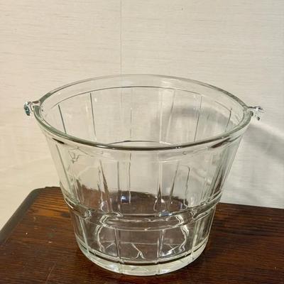 vintage Anchor Hocking glass ice bucket
