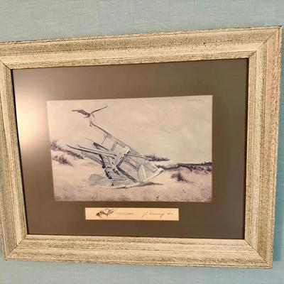 Signed JC Henry Touchdown Limited Edition Print 