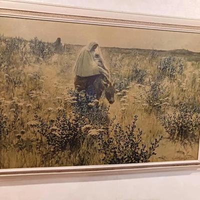 “The Flight into Egypt” Framed Art Print — George Hitchcock