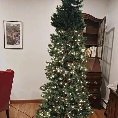 Tall Pre-Lit Artificial Christmas Tree