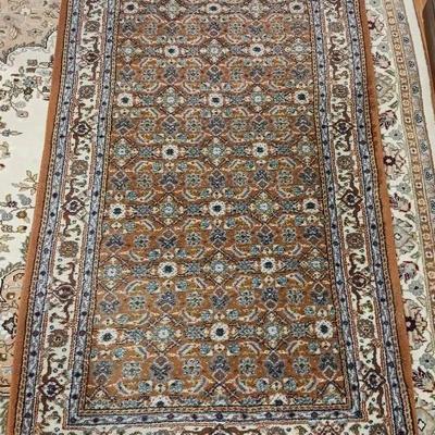 61” Orange & Blue Rug