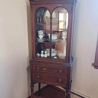 75” Glass Cabinet With A Key: Paine Furniture Company