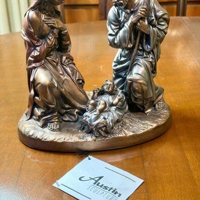 Austin Sculpture Holy Family Nativity statue, model AP3889