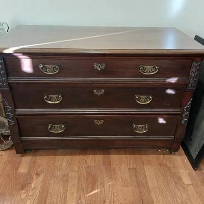 Dark Wooden Chest Of Drawers