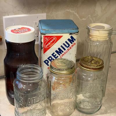 Vintage Kitchen Containers Lot